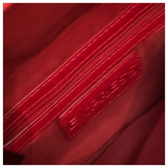 EXPRESS EUC /NWOT FOLDING CLUTCH BURGUNDY - Picture 8 of 8